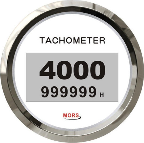 Dijital Devir Göstergesi 4000 Rpm 12-24 Volt Beyaz