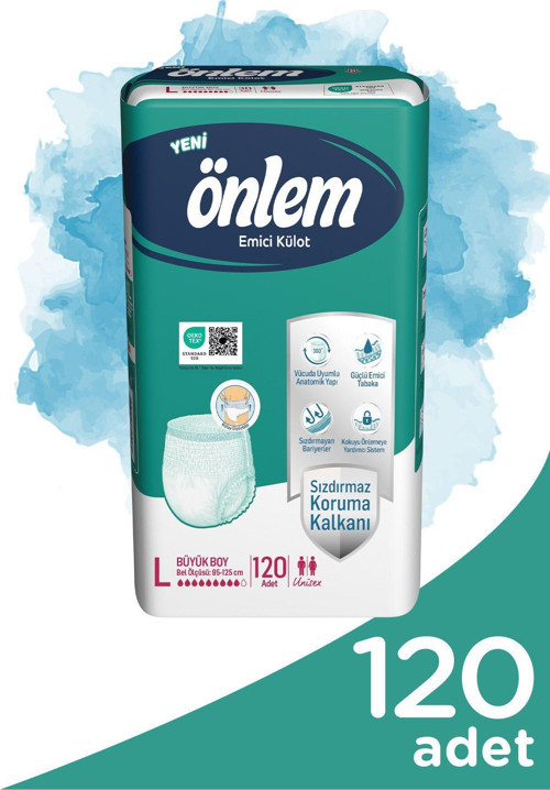 Yetişkin Emici Külot Bezi Büyük Boy ( Large ) 30 Adet X 4 Adet