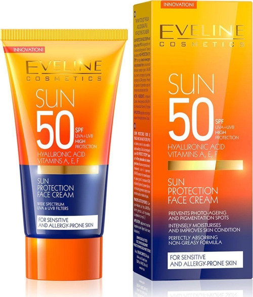 Hyalunorik Asit Içeren Yaşlanma Karşıtı Güneş Koruyucu Yüz Kremi Spf50 50Ml