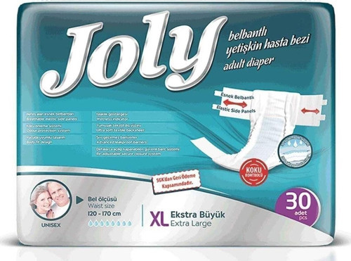 Esnek Bel Bantlı Yetişkin Hasta Bezi Xlarge 30'Lu Paket