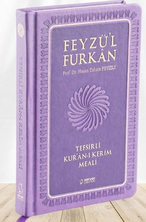 Feyzü'l Furkan Tefsirli Kur'an-ı Kerim Meali (Büyük Boy - Tefsirli Meal - Ciltli) LİLA