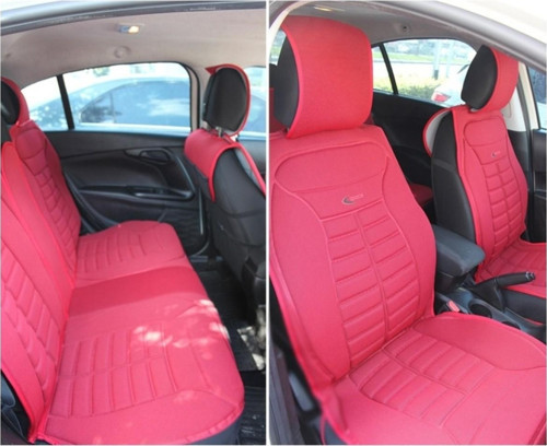 Citroen Xsara Lüx Oto Koltuk Minderi Ön Arka 5'li Set FIVESTAR Serisi KIRMIZI