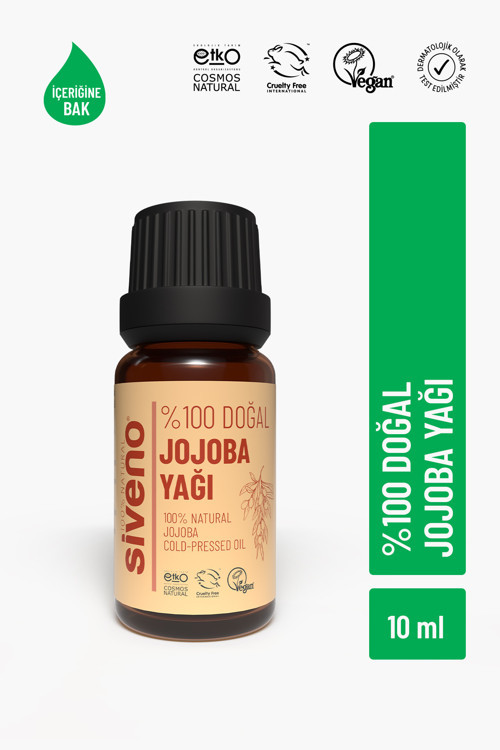 %100 Doğal Jojoba Yağı Soğuk Sıkım 10 ml