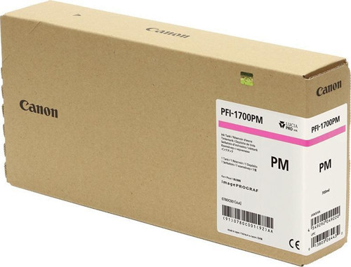 Pfi-1700 Pm (Photo Magenta) Fotoğraf Kırmızı Plotter Mürekkep Kartuş 700 Ml. (0780C001)