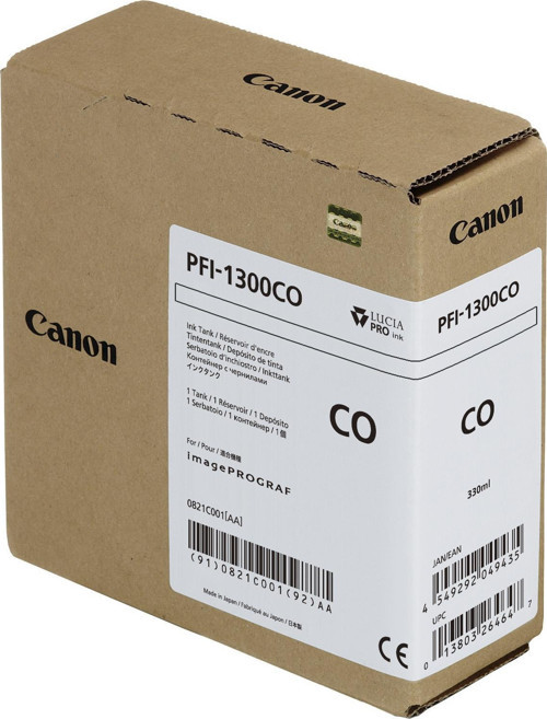 PFI-1300 CO (Chroma Optimizer) Parlaklık Düzenleyici Plotter Orijinal Mürekkep Kartuş 330 ml. (0821C001)