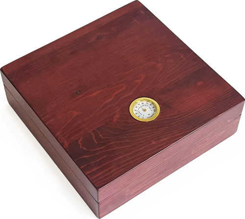 Masif Yerli Sedir Ağacı Humidor Puro Kutusu Küçük Boy Analog