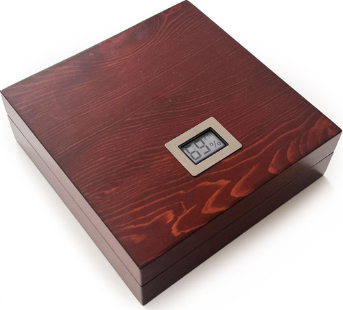 Masif Yerli Sedir Ağacı Humidor Puro Kutusu Küçük Boy Dijital