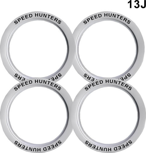 Oto Lastik Yanağı Lüks Beyaz Speed Hunters Yazılı 13 Jant 4'lü Set