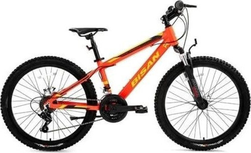 KDX 2900 V Fren 21 Vites 24 Jant Dağ Bisikleti Neon Turuncu Siyah 30 Kadro
