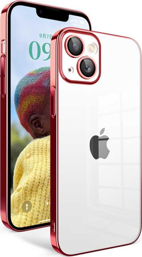 iPhone 14 Kılıf Garaj Kenarları Renkli Kamera Korumalı Kılıf
