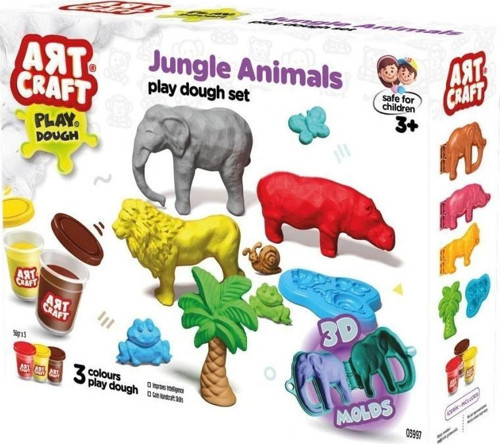 Nessiworld 03997 Art Craft Orman Hayvanları Hamur Set 168 Gr -Fentoys