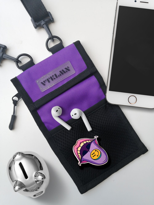 Unisex Mor Çapraz Omuz Ve Telefon Çantası