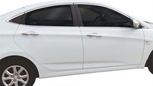 Hyundai Accent Uyumlu Blue Rb Cam Çerçevesi 14 Parça Krom 2011 Ve Sonrası