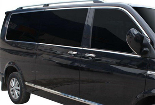 Volkswagen Transporter Uyumlu T6.1 Cam Çerçevesi 14 Parça. Krom (K.Ş.) Tek Sürgü 2020 Ve Sonrası