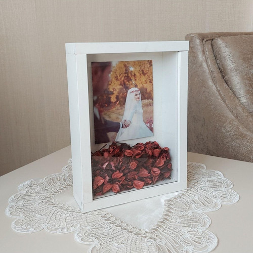 21X30 Cm Pleksi Kaplı Anı Çerçevesi! Gül Kutusu! Özel Gün Çiçekleri Için Anı Çerçevesi
