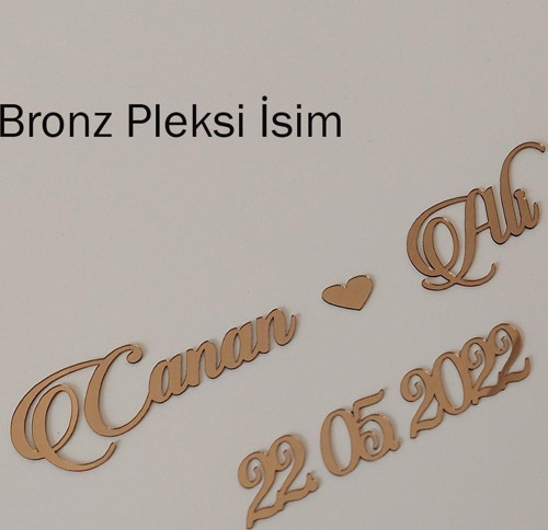 Çerçeveler Için Bronz Pleksi Isimlik Ve Tarih! Parlak Pleksi Isimlik Ve Tarihlikler!