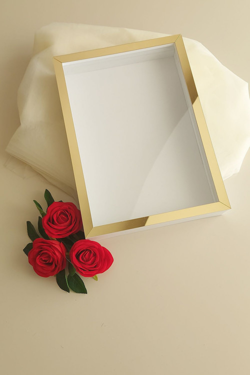 25X35 Cm Derin Anı Çerçevesi!Yeni Moda Gül Kutuları! Nişan Çiçeği Tasarımı!