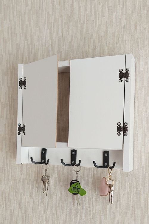 40X50 Cm Geniş Dekoratif Anahtarlıklı Sigorta Saklama Kutusu! Elektrik Pano Düzenleyici!