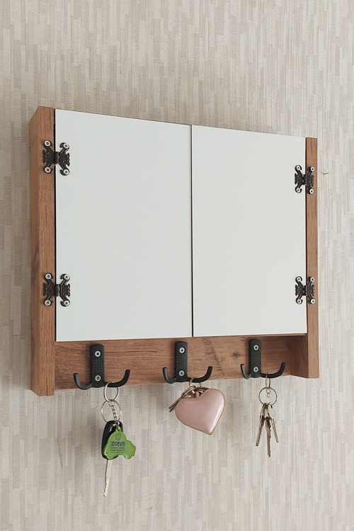 40X50 Cm Geniş Dekoratif Anahtarlıklı Sigorta Saklama Kutusu! Elektrik Pano Düzenleyici!