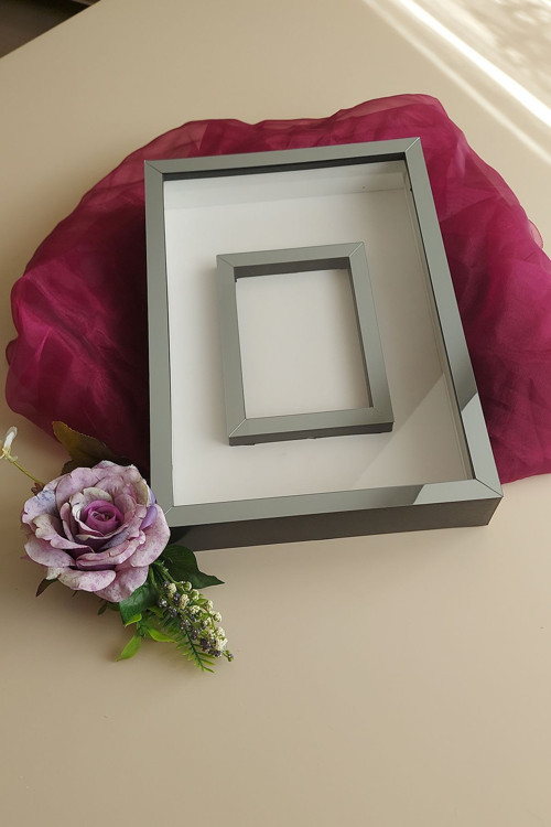 25X35 Cm Fotoğraf Bölümlü Anı Çerçevesi! Yeni Moda Gül Kutuları! Söz Nişan Çiçeği Tasarımı!
