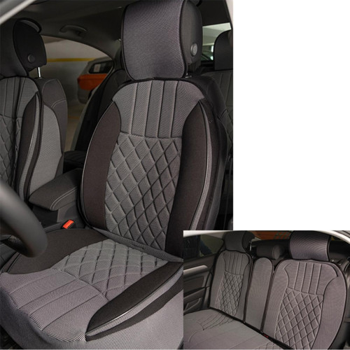 Opel Astra J HB Lüx Oto Koltuk Minderi Ön Arka 5'li Set ELEGANCE Serisi GRİ SİYAH