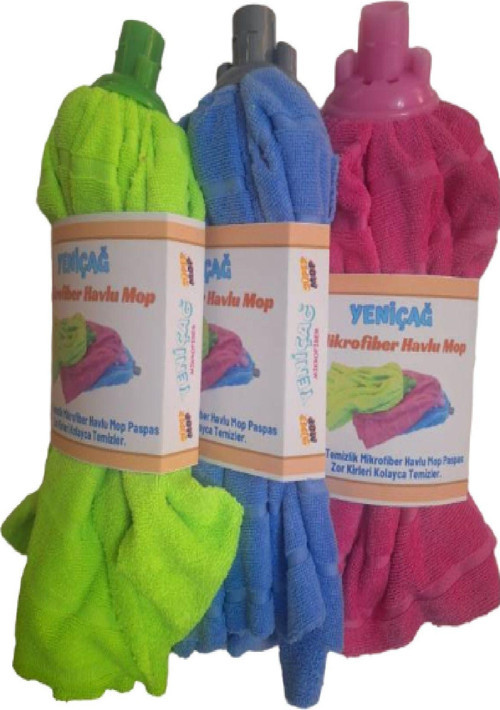 3 Adet Mikrofiber Havlu Mop Paspas