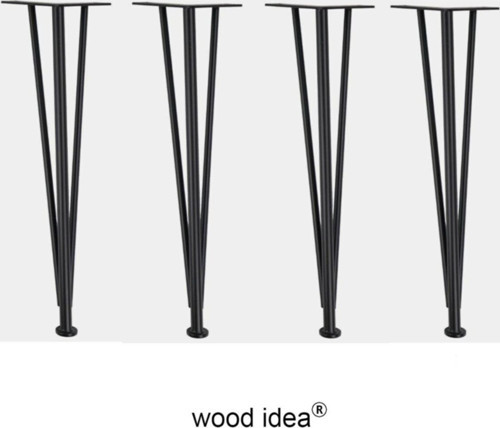 Wood İdea 4 Adet - Vidalı Yükseklik Ayarlı - Firkete Masa Ayağı.Demir Masa Ayağı - Masa - Kütük - Sehpa Demir Ayak