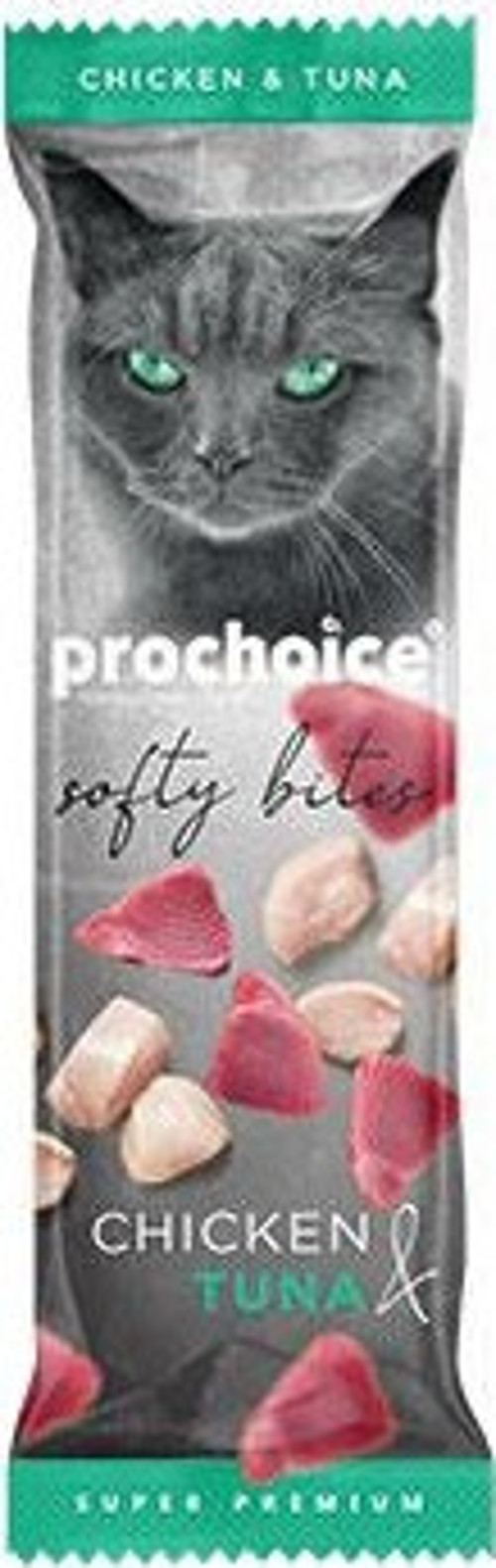 Pro Choice Softy Bites Tavuklu ve Ton Balıklı Yumuşak Kedi Ödül Maması 24 Adet 10 Gr