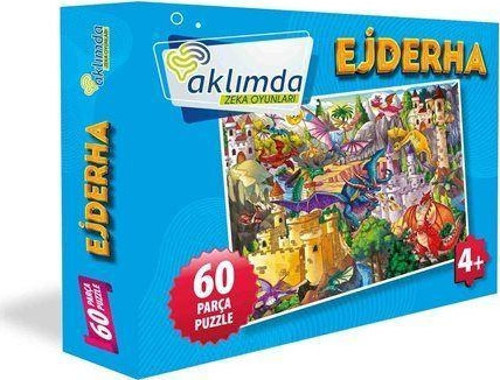60 Parça Puzzle - Ejderha