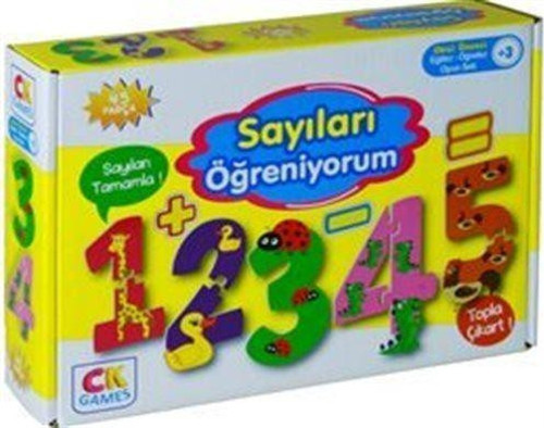 Sayıları Öğreniyorum Okul Öcesi Oyun Seti (3+ Yaş) - Eğitici Öğretici 45 Parça Puzzle Oyun Seti