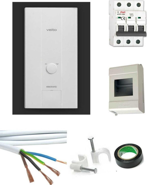 Blue E 380 volt 3 faz Ani Su Isıtıcı 21 Kw - Merkezi Sistem 5MT KABLOLU TAM TAKIM SET