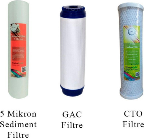 Açık Kasa Üçlü (3'Lü) Ekonomik Filtre Seti (Sediment-Gac-Cto)