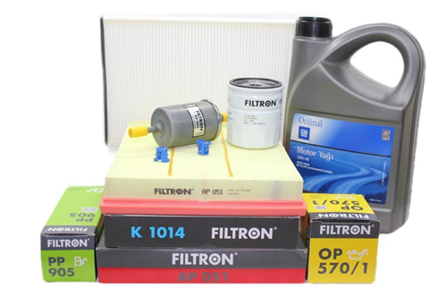 Opel Astra G Filtron Benzinli Motor Bakım Seti Polen Uzun Tip GM 10W40 4 LT Yağlı (FİLT.AST.G)