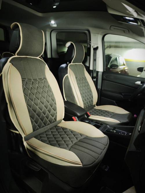 Renault Captur Lüx Oto Koltuk Minderi Ön Arka 5'li Set ELEGANCE Serisi KOYU BEJ