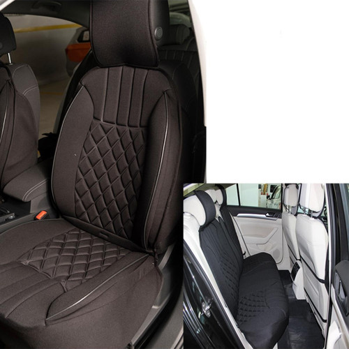 Volkswagen Touran Lüx Oto Koltuk Minderi Ön Arka 5'li Set ELEGANCE Serisi SİYAH