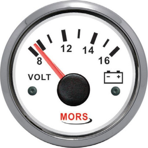 Voltmetre 12 Volt Beyaz