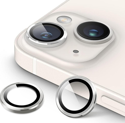 Raze Seri Metal Çerçeveli Kamera Lens Koruyucu Cam - iPhone 14 / 14 Plus Uyumlu