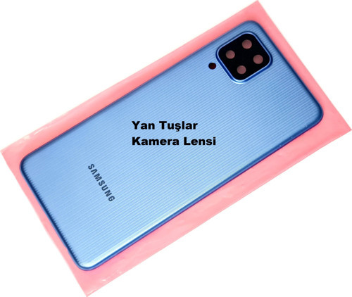 Samsung Galaxy M22 KASA Arka Pil Batarya Kapağı Mavi