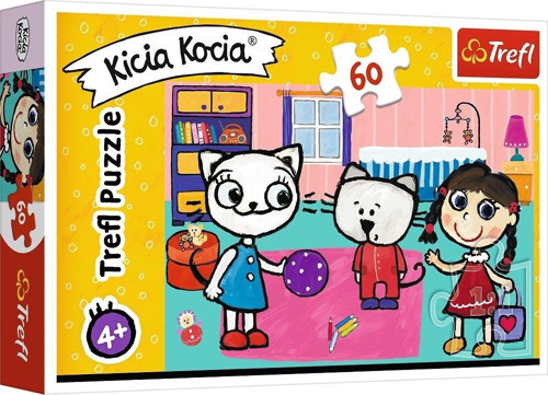 Puzzle Kitty Cat With Friends 60 Parça