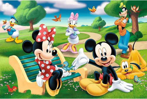 Puzzle Mıckey Mouse Among Frıends / Dısney Standard Characters Maxi Puzzle (24 Parça Dev Puzzle)