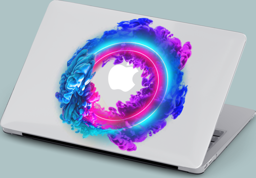 Macbook Air (M2) Kılıf 13.6 inç A2681 Mirmac09 Şeffaf Koruma Kapağı Soyut