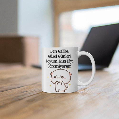 Mochi Cat Efsane Sözler Baskılı Kupa/ Arkadaşa, Sevgiliye Hediye Kupa Bardak