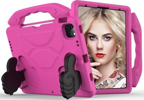 Apple iPad Air 4 10.9 2020 (4.Nesil) Kılıf Yatay Stadlı Çocuk İçin Parmaklı Eva Like Silikon Kılıf
