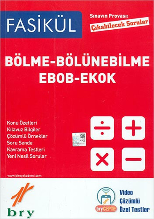 FASİKÜL - Matematik - Bölme-Bölünebilme - Ebob-Ekok