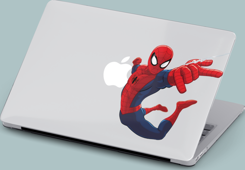 Macbook Pro Kılıf 15.4 inç A1707-A1990 Mirmac13 Şeffaf Sert Koruma Kılıfı Spiderman