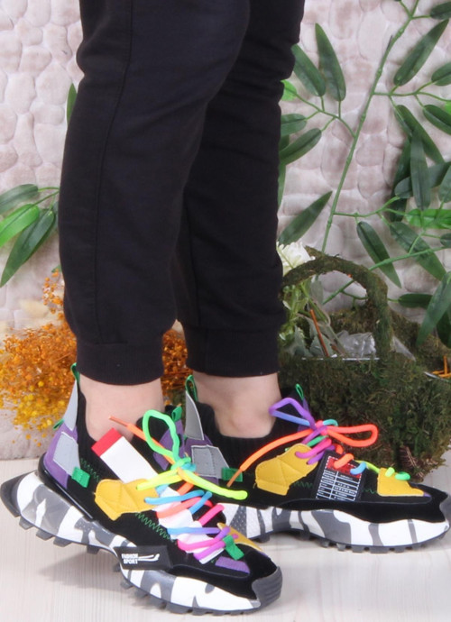 GJ Elanur Rahat Kalın Taban Özel Tasarım Sneaker Kadın Spor Ayakkabı