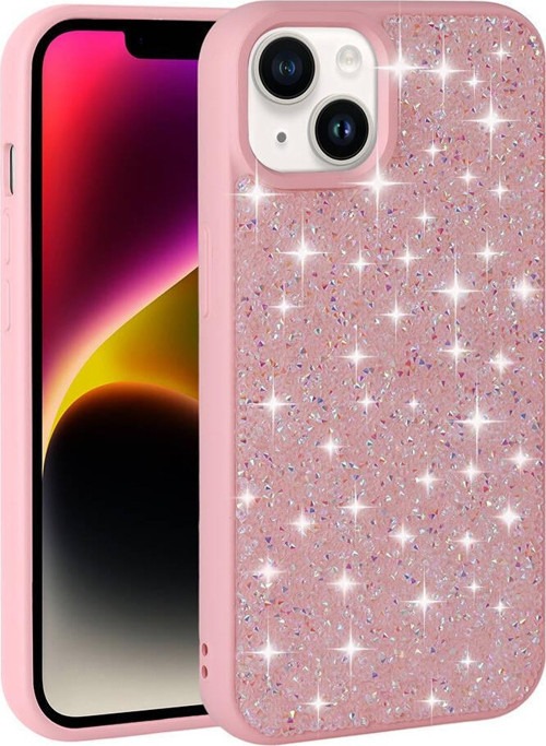 Apple iPhone 13 Kılıf Kamera Korumalı Parlak Taşlı Tasarım Zore Pırlanta Kapak