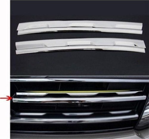 Volkswagen Tiguan Uyumlu 2016 2019 Ön Panjur Krom Paslanmaz Çelik 2 Parça