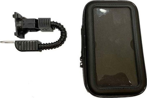 Motosiklet Telefon Tutucu Ayna Bağlantılı Deri Model