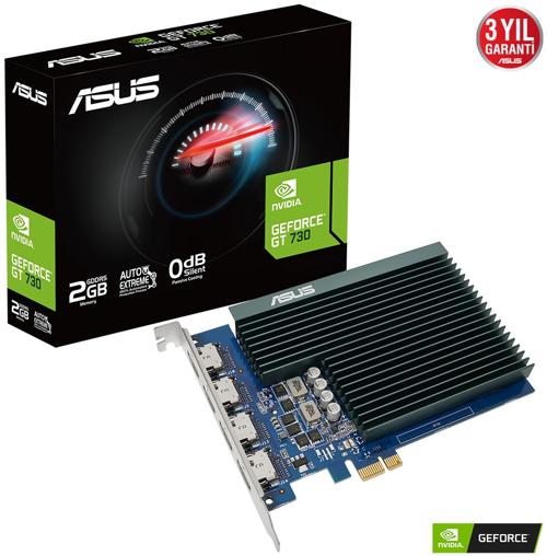 GT730-4H-SL-2GD5, 2Gb, GDDR5, 64Bit, 4xHDMI Ekran Kartı